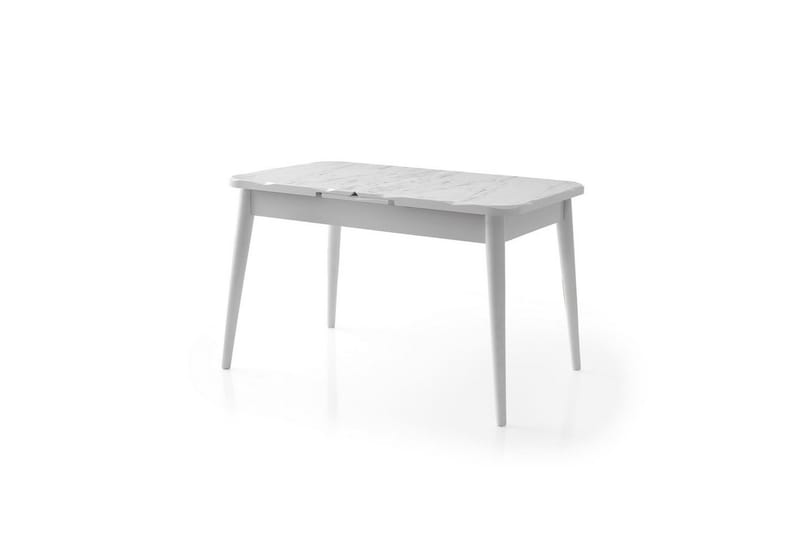 Morin Ruokapöytä 130 cm Suorakulmainen - Valkoinen - Huonekalut - Pöytä & ruokailuryhmä - Ruokapöydät & keittiön pöydät