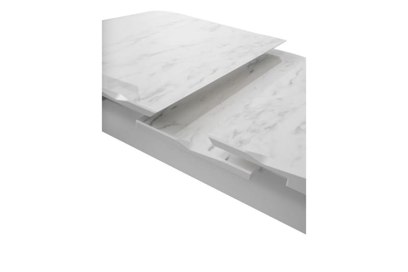 Morin Ruokapöytä 130 cm Suorakulmainen - Valkoinen - Huonekalut - Pöytä & ruokailuryhmä - Ruokapöydät & keittiön pöydät