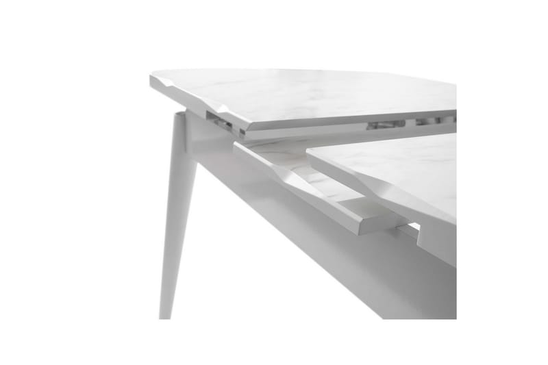 Morin Ruokapöytä 130 cm Suorakulmainen - Valkoinen - Huonekalut - Pöytä & ruokailuryhmä - Ruokapöydät & keittiön pöydät