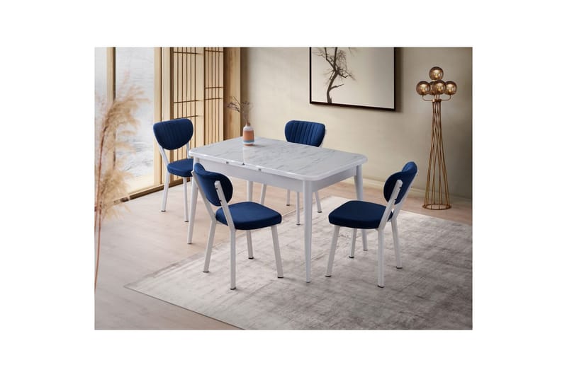 Morin Ruokapöytä 130 cm Suorakulmainen - Valkoinen - Huonekalut - Pöytä & ruokailuryhmä - Ruokapöydät & keittiön pöydät