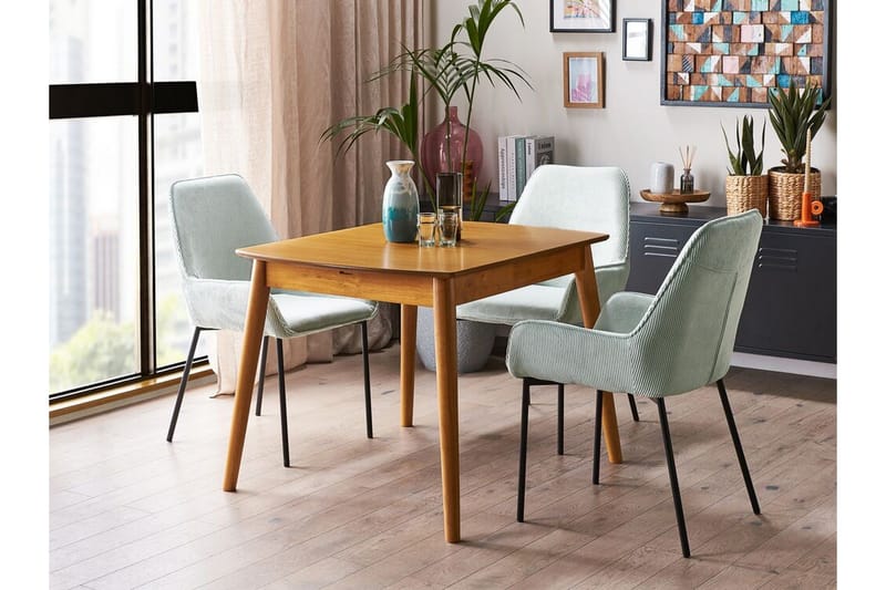 Morinville Ruokapöytä Jatkettava 100-130x80 cm - Vaalean Ruskea - Huonekalut - Pöytä & ruokailuryhmä - Ruokapöydät & keittiön pöydät