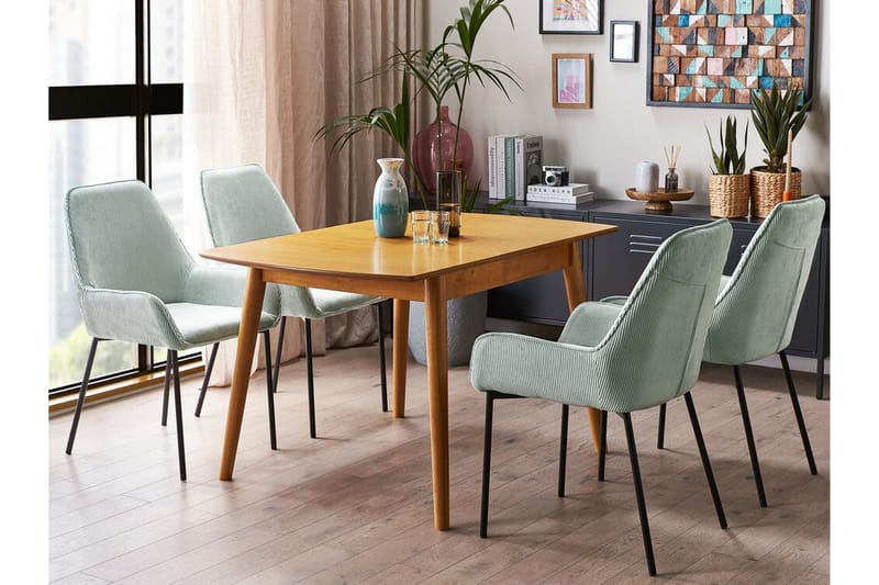 Morinville Ruokapöytä Jatkettava 100-130x80 cm - Vaalean Ruskea - Huonekalut - Pöytä & ruokailuryhmä - Ruokapöydät & keittiön pöydät