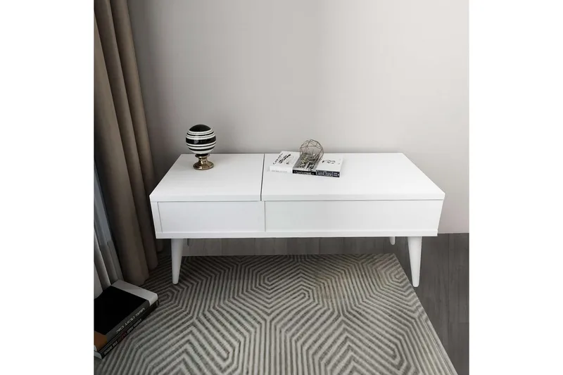 Morven Kampauspöytä 79,4 cm - Valkoinen - Huonekalut - Pöytä & ruokailuryhmä - Meikki- & kampauspöydät