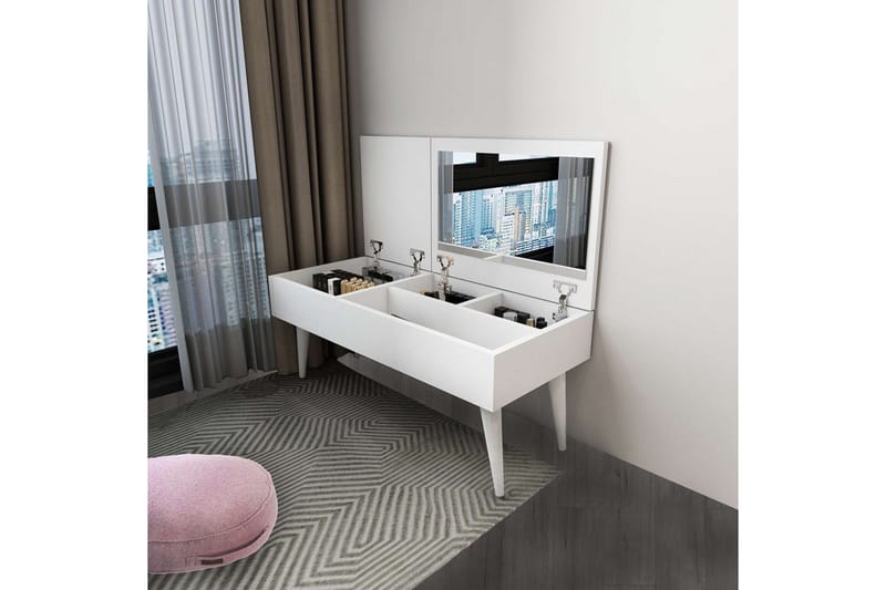 Morven Kampauspöytä 79,4 cm - Valkoinen - Huonekalut - Pöytä & ruokailuryhmä - Meikki- & kampauspöydät