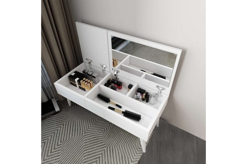 Morven Kampauspöytä 79,4 cm - Valkoinen - Huonekalut - Pöytä & ruokailuryhmä - Meikki- & kampauspöydät