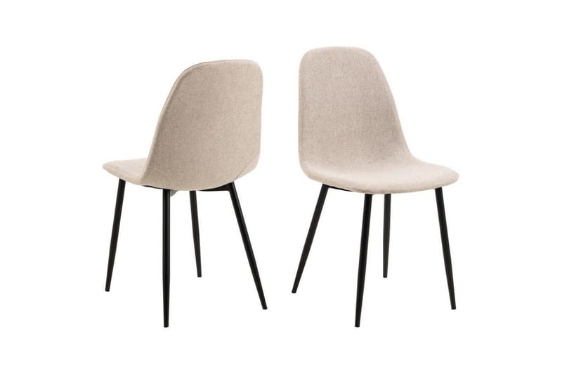 Motona Ruokailuryhmä Pyöreä 120 Cm + 4 Salaman-Ruokailutuolia - Musta/Beige - Huonekalut - Pöytä & ruokailuryhmä - Ruokailuryhmä