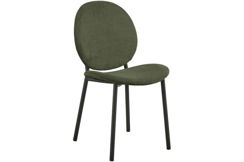 Motona Ruokailuryhmä Pyöreä 120 Cm + 4 Toroni-Ruokailutuolia - Musta/Vihreä - Huonekalut - Pöytä & ruokailuryhmä - Ruokailuryhmä