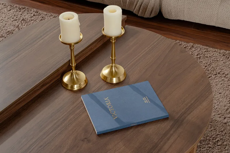 Mukund Soffapöytä 90 cm - Pähkinäpuu - Huonekalut - Pöytä & ruokailuryhmä - Sohvapöytä