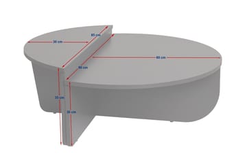 Mukund sohvapöytä 90 cm pyöreä - Huonekalut - Pöytä & ruokailuryhmä - Sohvapöytä