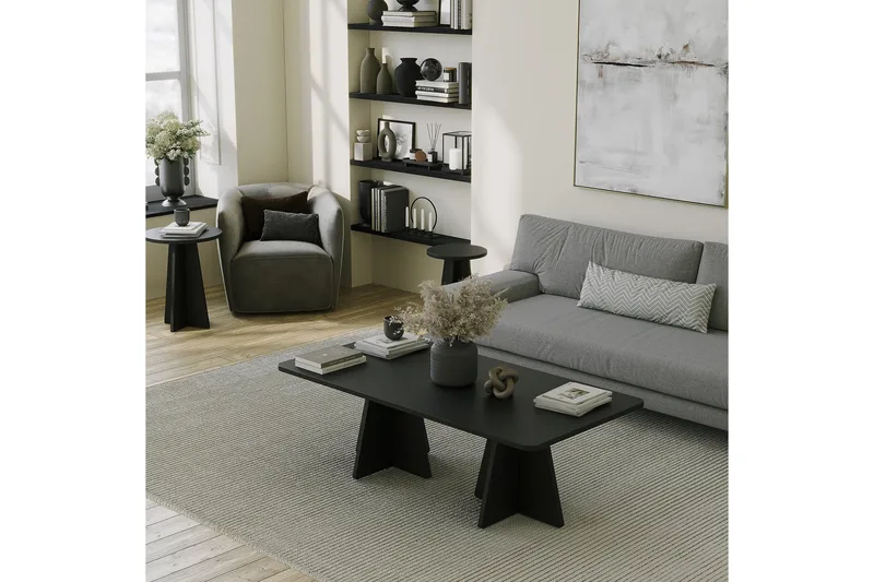 Munne Sohvapöytä 120 cm - Musta - Huonekalut - Pöytä & ruokailuryhmä - Sohvapöytä