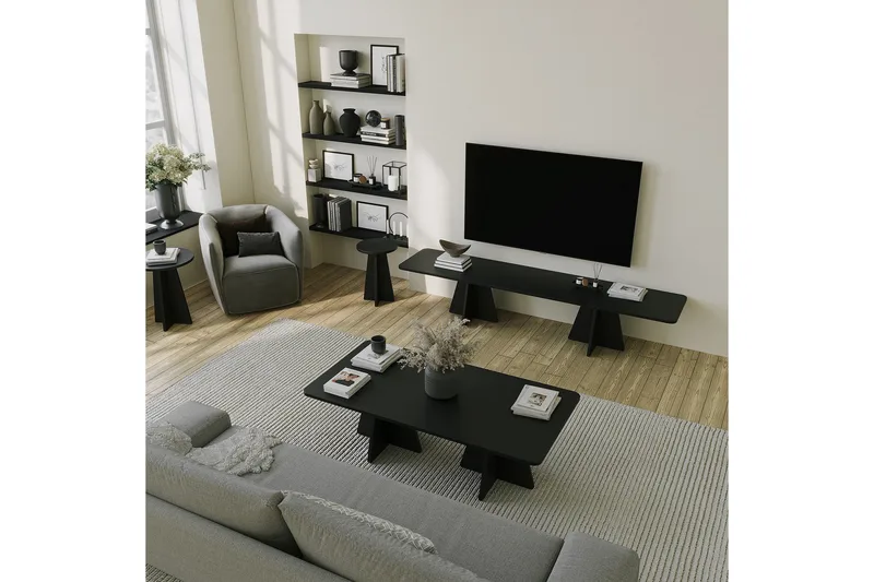 Munne Sohvapöytä 120 cm - Musta - Huonekalut - Pöytä & ruokailuryhmä - Sohvapöytä