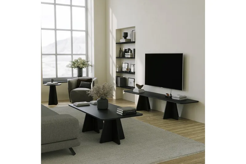 Munne Sohvapöytä 120 cm - Musta - Huonekalut - Pöytä & ruokailuryhmä - Sohvapöytä