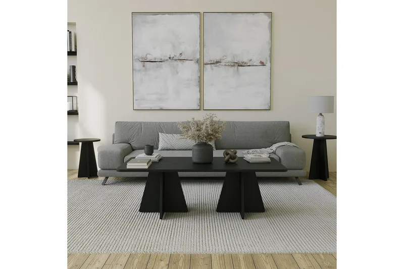 Munne Sohvapöytä 120 cm - Musta - Huonekalut - Pöytä & ruokailuryhmä - Sohvapöytä