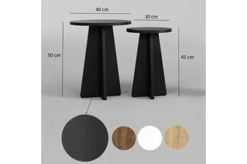 Munne Sohvapöytä 40 cm - Musta - Huonekalut - Pöytä & ruokailuryhmä - Apupöytä & sivupöytä - Sarjapöytä