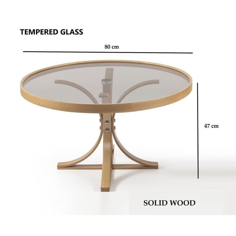 Namarta Sohvapöytä 80 cm - Luonnonväri - Huonekalut - Pöytä & ruokailuryhmä - Sohvapöytä