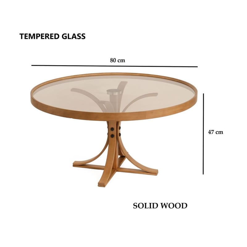 Namarta Sohvapöytä 80 cm - Tummanruskea - Huonekalut - Pöytä & ruokailuryhmä - Sohvapöytä