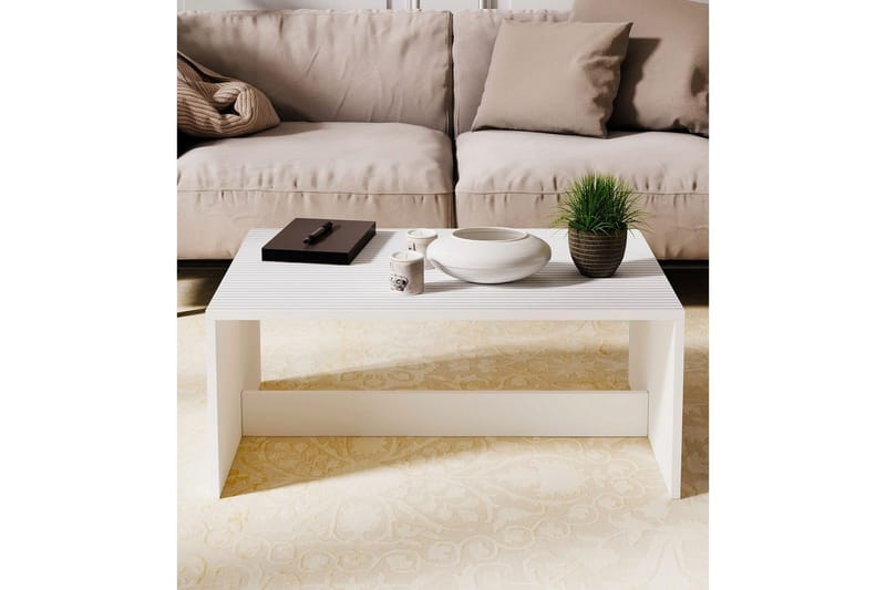 Naro Sohvapöytä 90 cm - Valkoinen - Huonekalut - Pöytä & ruokailuryhmä - Sohvapöytä
