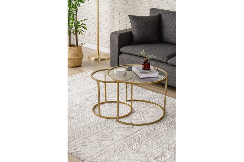 Naruram Sohvapöytä 60 cm - Keltainend/Läpinäkyvä - Huonekalut - Pöytä & ruokailuryhmä - Sohvapöytä