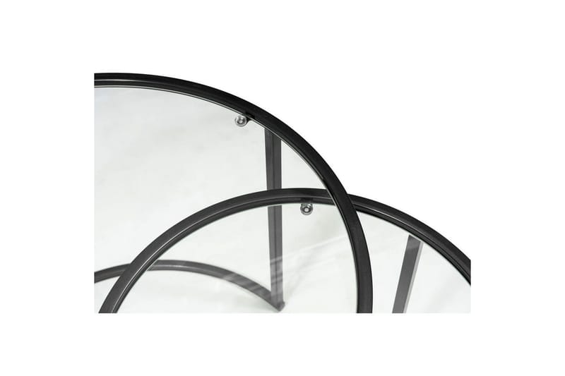 Naruram Sohvapöytä 60 cm - Musta/Läpinäkyvä - Huonekalut - Pöytä & ruokailuryhmä - Sohvapöytä