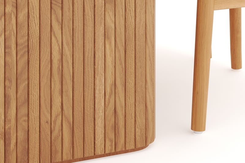 Navjot Ruokailuryhmä 140 cm ja 4 Dastoori Tuolia - Tammi - Huonekalut - Pöytä & ruokailuryhmä - Ruokailuryhmä