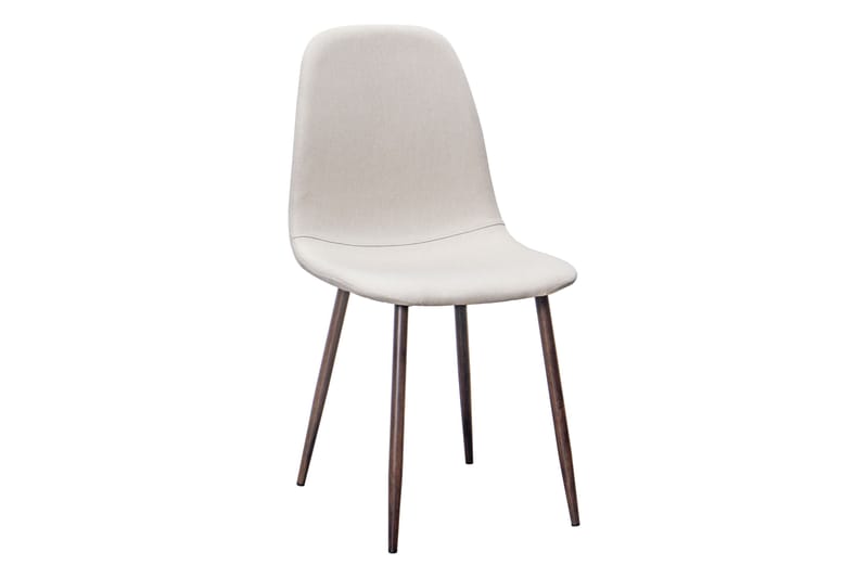 Neandir Soikea Ruokapöytä 220 cm Pähkinä + 6 kpl Naira tuoli beige pähkinäjaloilla - Ruskea/Beige - Huonekalut - Pöytä & ruokailuryhmä - Ruokailuryhmä