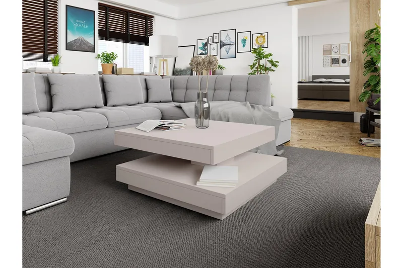 Nenani Sohvapöytä 70 cm - Beige - Huonekalut - Pöytä & ruokailuryhmä - Sohvapöytä