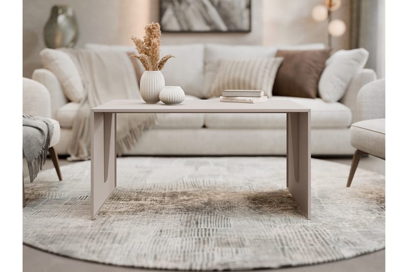 Nerima Sohvapöytä 100 cm - Beige - Huonekalut - Pöytä & ruokailuryhmä - Sohvapöytä