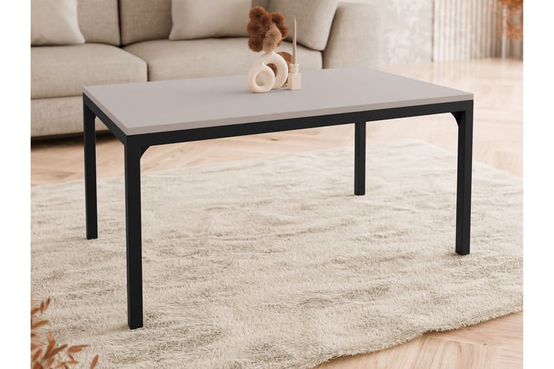 Nerima Sohvapöytä 100 cm - Musta/Beige - Huonekalut - Pöytä & ruokailuryhmä - Sohvapöytä