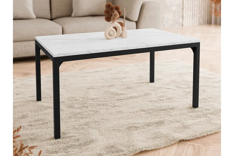 Nerima Sohvapöytä 100 cm - Mustavalkoinen - Huonekalut - Pöytä & ruokailuryhmä - Sohvapöytä