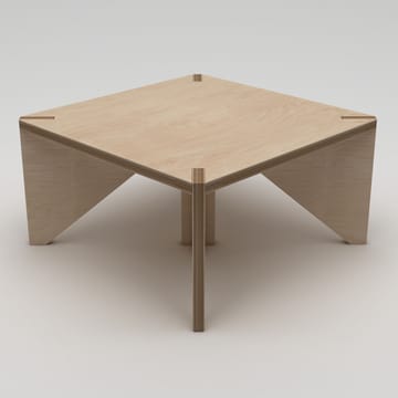 Nirena pieni neliönmuotoinen sohvapöytä 75 cm koivua - Beige - Huonekalut - Pöytä & ruokailuryhmä - Sohvapöytä