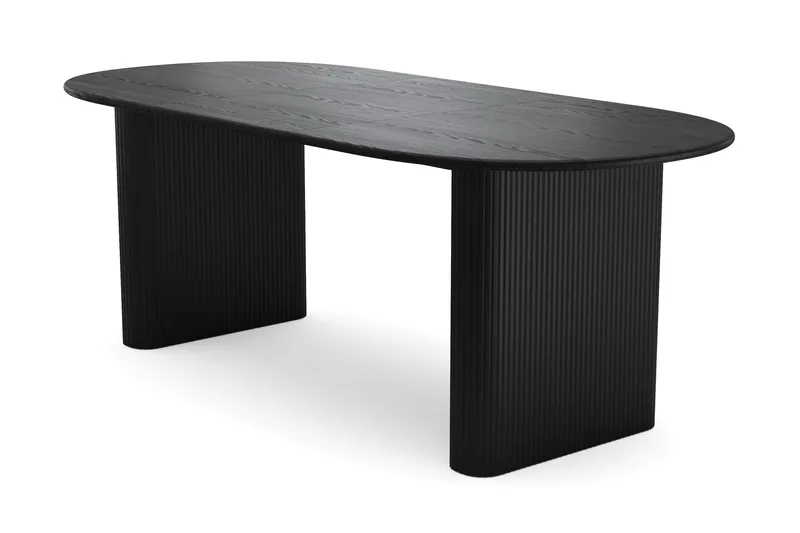 Noira jatkettava ruokapöytä 160/220x100 cm, Musta