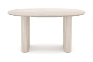 Noira jatkettava ruokapöytä 160/220x100 cm - Valkolakattu - Huonekalut - Pöytä & ruokailuryhmä - Ruokapöydät & keittiön pöydät