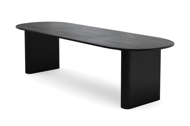 Noira jatkettava ruokapöytä 220/320x100 cm, Musta