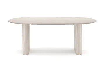 Noira jatkettava ruokapöytä 220/320x100 cm - Valkokuultokäsitelty tammi - Huonekalut - Pöytä & ruokailuryhmä - Ruokapöydät & keittiön pöydät