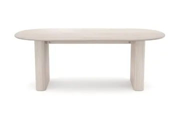 Noira ruokapöytä 220x100 cm - Valkokuultokäsitelty tammi - Huonekalut - Pöytä & ruokailuryhmä - Ruokapöydät & keittiön pöydät