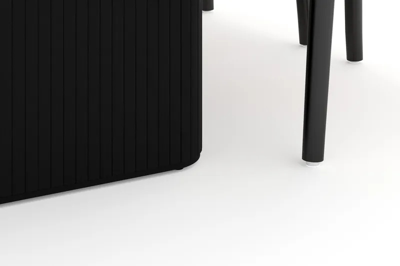 Noira Ruokaryhmä 220 cm Tammi 6 Dastoori Ruokatuolia - Musta - Huonekalut - Pöytä & ruokailuryhmä - Ruokailuryhmä