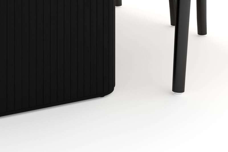 Noira Ruokaryhmä 220 cm Tammi 6 Dastoori Ruokatuolia - Musta - Huonekalut - Pöytä & ruokailuryhmä - Ruokailuryhmä