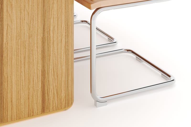 Noira Soikea Ruokapöytä 220 cm 6 Build Ruokatuolia - Luonnonvärinen - Huonekalut - Pöytä & ruokailuryhmä - Ruokailuryhmä