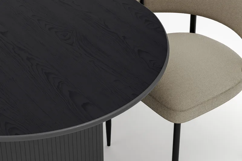 Noira Soikea Ruokapöytä 220 cm 6 Sawako Tuolia - Musta - Huonekalut - Pöytä & ruokailuryhmä - Ruokailuryhmä