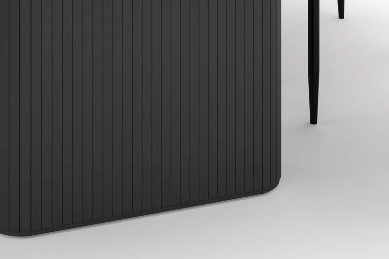 Noira Soikea Ruokapöytä 220 cm 6 Sawako Tuolia - Musta - Huonekalut - Pöytä & ruokailuryhmä - Ruokailuryhmä