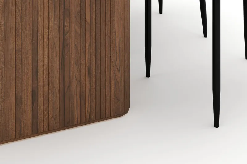 Noira Soikea Ruokapöytä 220 cm 6 Sawako Tuolia - Ruskea - Huonekalut - Pöytä & ruokailuryhmä - Ruokailuryhmä