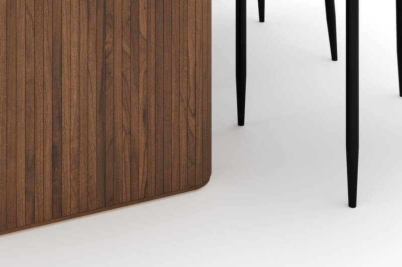 Noira Soikea Ruokapöytä 220 cm 6 Sawako Tuolia - Ruskea - Huonekalut - Pöytä & ruokailuryhmä - Ruokailuryhmä