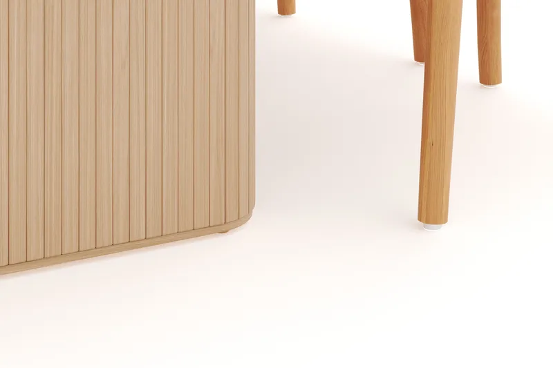 Noira Soikea Ruokaryhmä 220 cm 6 Dastoori Ruokatuolia - Luonnonvärinen - Huonekalut - Pöytä & ruokailuryhmä - Ruokailuryhmä