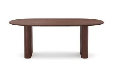 Noira suuri jatkettava ruokapöytä 220–320x100 cm, puun ja pähkinäpuun näköinen - Pähkinä - Huonekalut - Pöytä & ruokailuryhmä - Ruokapöydät & keittiön pöydät