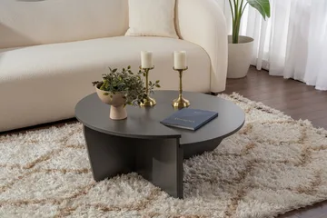 Nordum Sohvapöytä 90x90 cm - Antrasiitti - Huonekalut - Pöytä & ruokailuryhmä - Apupöytä & sivupöytä - Sarjapöytä