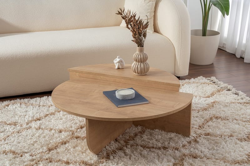 Nordum Sohvapöytä 90x90 cm - Tammi - Huonekalut - Pöytä & ruokailuryhmä - Apupöytä & sivupöytä - Sarjapöytä