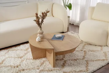Nordum Sohvapöytä 90x90 cm - Tammi - Huonekalut - Pöytä & ruokailuryhmä - Apupöytä & sivupöytä - Sarjapöytä