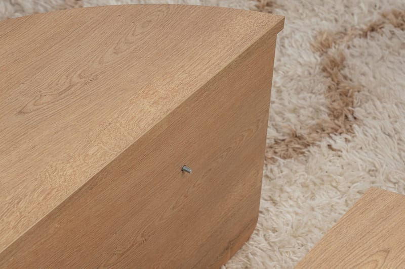 Nordum Sohvapöytä 90x90 cm - Tammi - Huonekalut - Pöytä & ruokailuryhmä - Apupöytä & sivupöytä - Sarjapöytä