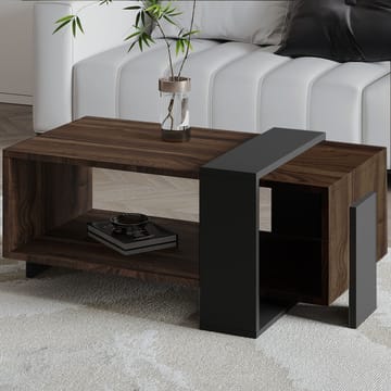 Norell sohvapöytä 90x40x49 cm - Pähkinä/Antrasiitti - Huonekalut - Pöytä & ruokailuryhmä - Sohvapöytä