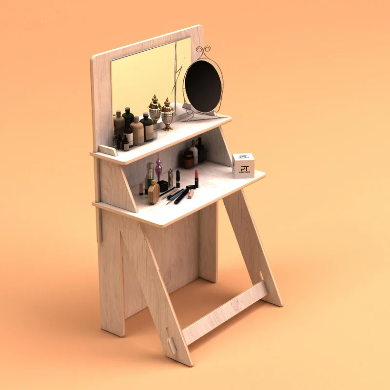 Norena Kampauspöytä 85 cm, Luonnonpuu